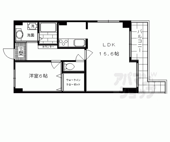 【サンマンションドゥーシェ御所前】間取