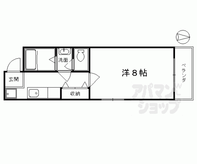 【ＣＡＳＡ　ＤＥＬ　ＡＤＡＧＩＯ今出川】間取