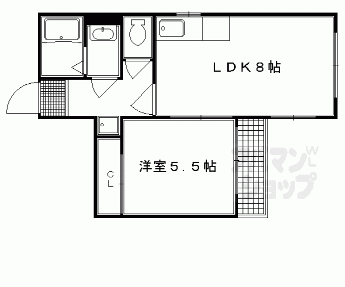 【ＣＡＳＡ　ＤＥＬ　ＡＤＡＧＩＯ今出川】間取