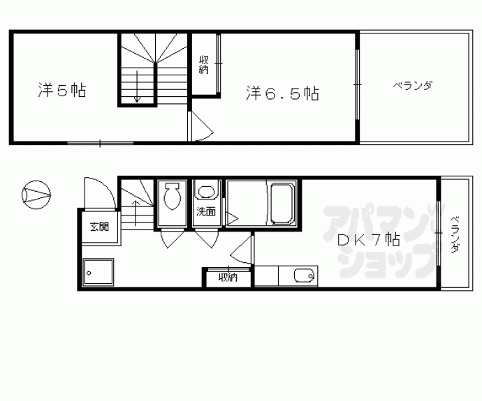 【ＣＡＳＡ　ＤＥＬ　ＡＤＡＧＩＯ今出川】間取