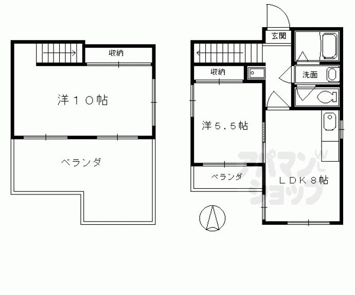 【ＣＡＳＡ　ＤＥＬ　ＡＤＡＧＩＯ今出川】間取