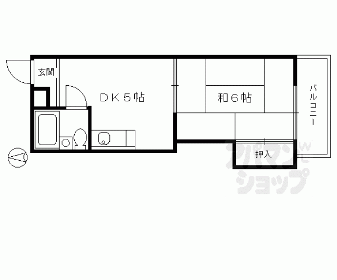 【シャトレーヌ葭屋】間取