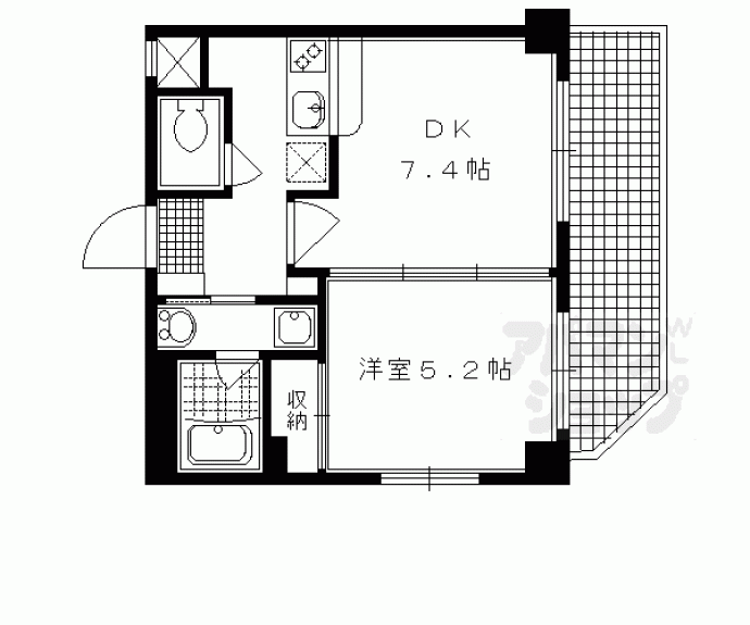 【智恵光院ハイツ】間取