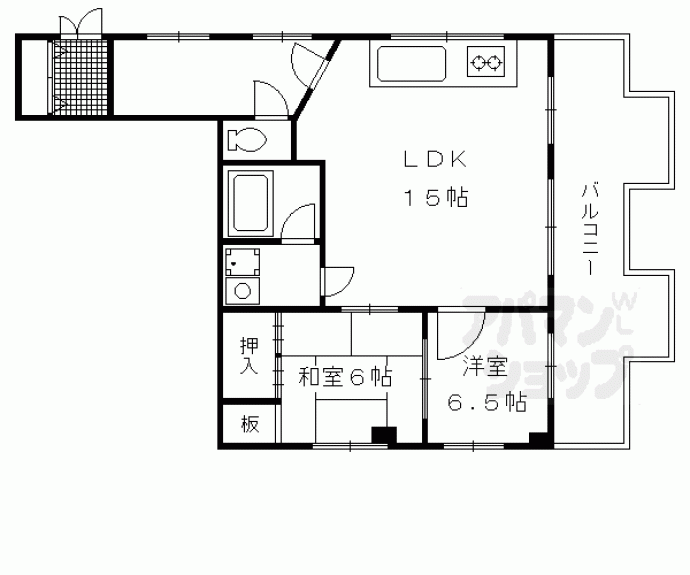 【麩屋町ジュエリーハイツ】間取