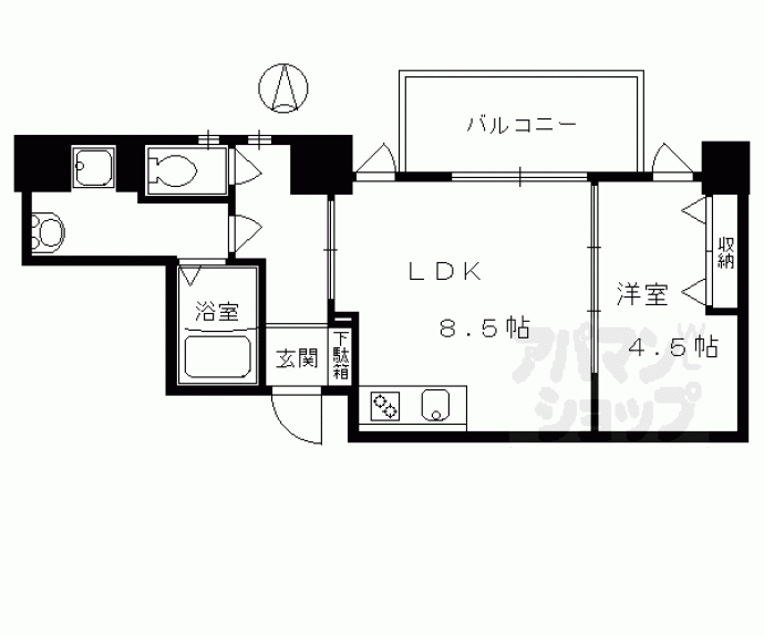 【ＶＩＬＬＡ　ＭＡＲＹ　五条】間取