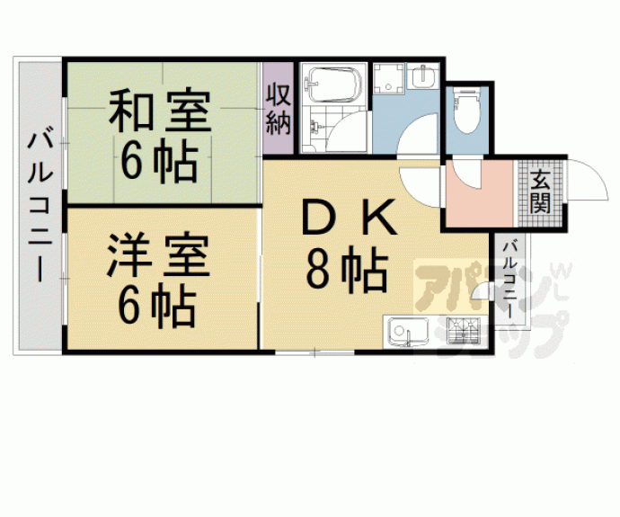 【サンマンション四条柳馬場】間取