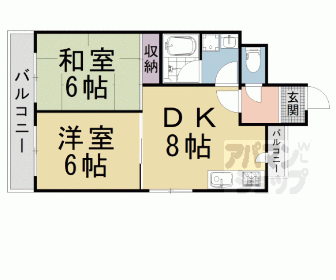 【サンマンション四条柳馬場】間取