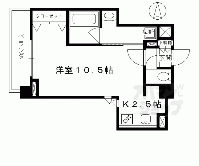 【アスヴェル京都御所前Ⅲ】間取