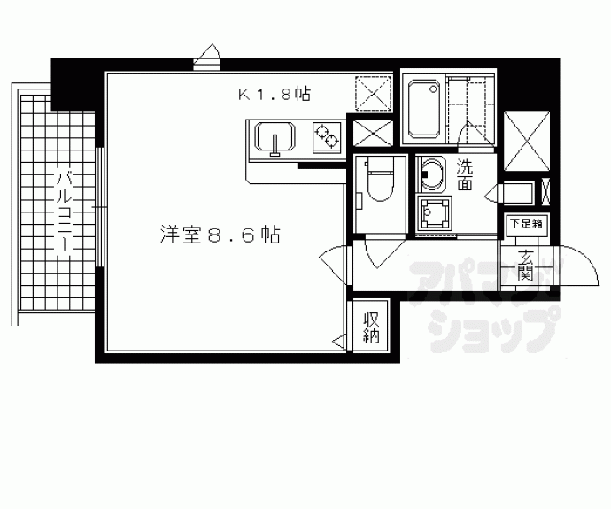 【アスヴェル京都御所前Ⅲ】間取