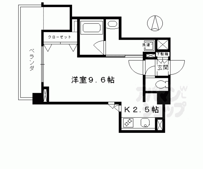 【アスヴェル京都御所前Ⅲ】間取