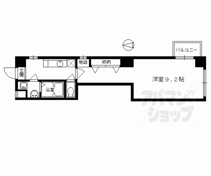 【ビレイユ眞英烏丸五条】間取