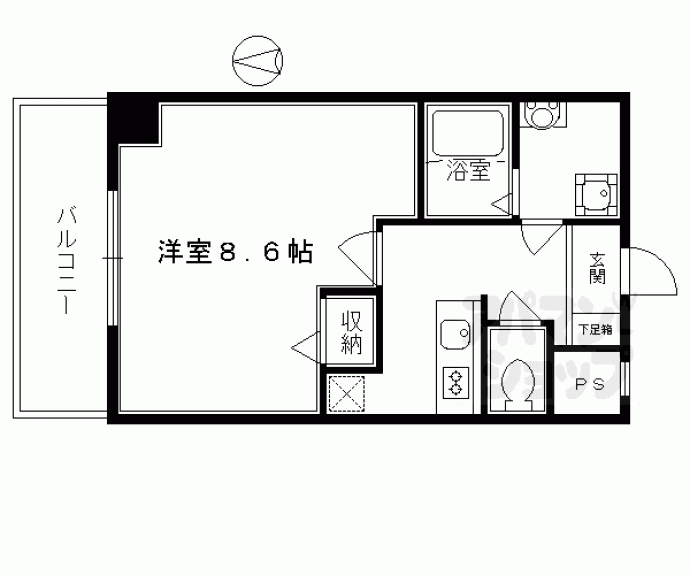 【ｅ．ｚｅ．御所南Ⅱ】間取