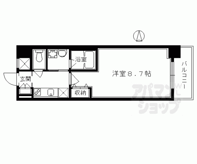 【アスヴェル京都市役所前Ⅲ】間取