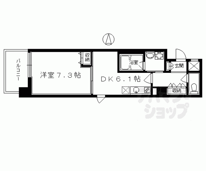 【アスヴェル京都市役所前Ⅲ】間取