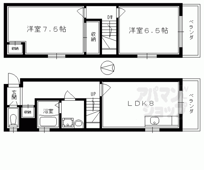 【ドーリア北野東】間取