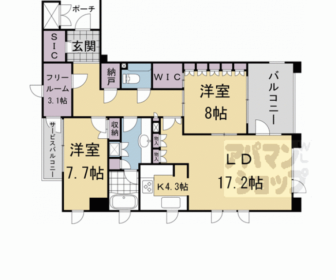 【サンクタス鴨川別邸】間取