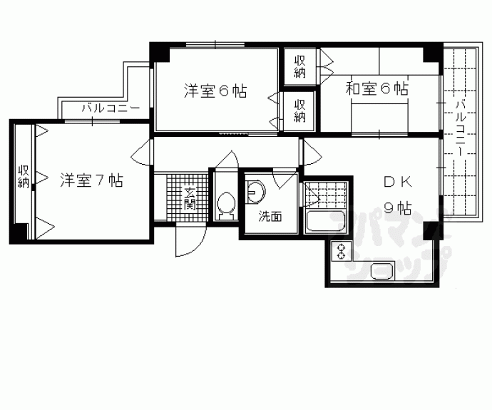 【アルカンシェル御所】間取