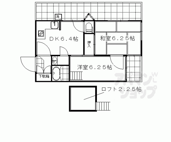 【Ｗｅｓｔ　Ｓｑｕａｒｅ】間取