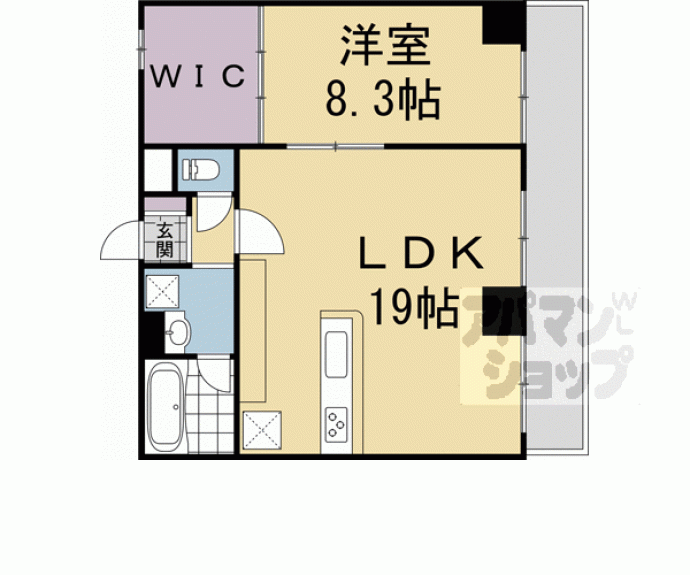 【グランゼロ新町】間取