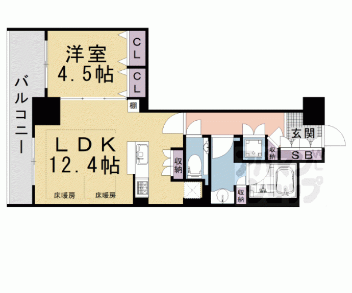 【コンフォール室町六角】間取