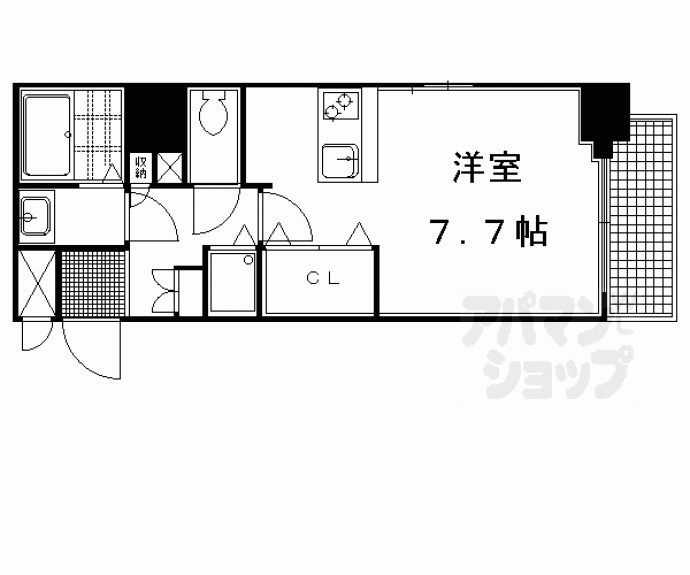 【プレサンス京都四条堀川】間取