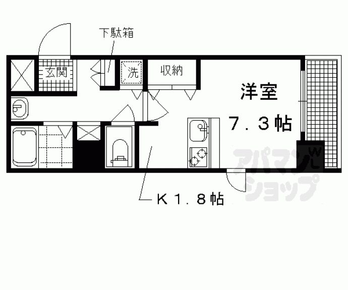 【プレサンス京都四条堀川】間取