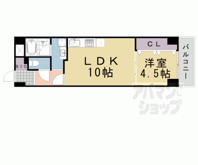 【日商岩井丸太町高陽院ハイツ】間取