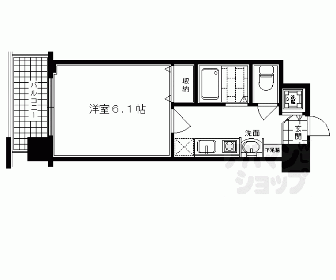 【スワンズ京都二条城北】間取