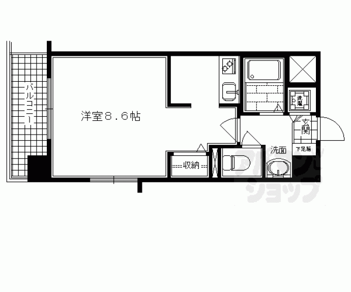 【スワンズ京都二条城北】間取