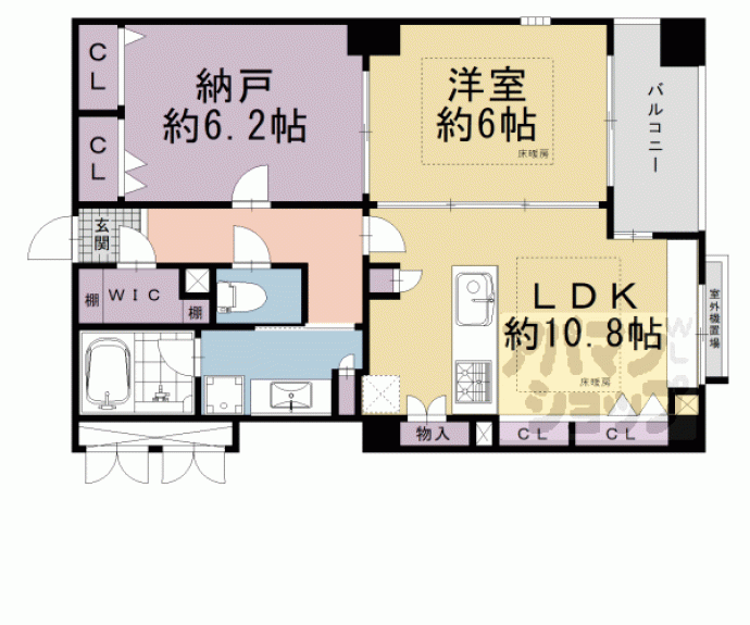 【コンフォール御所南】間取