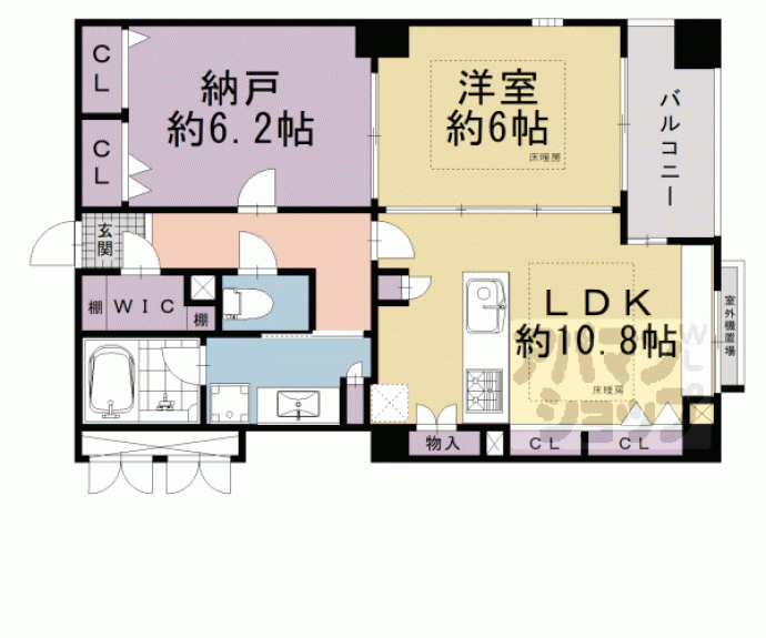 【コンフォール御所南】間取