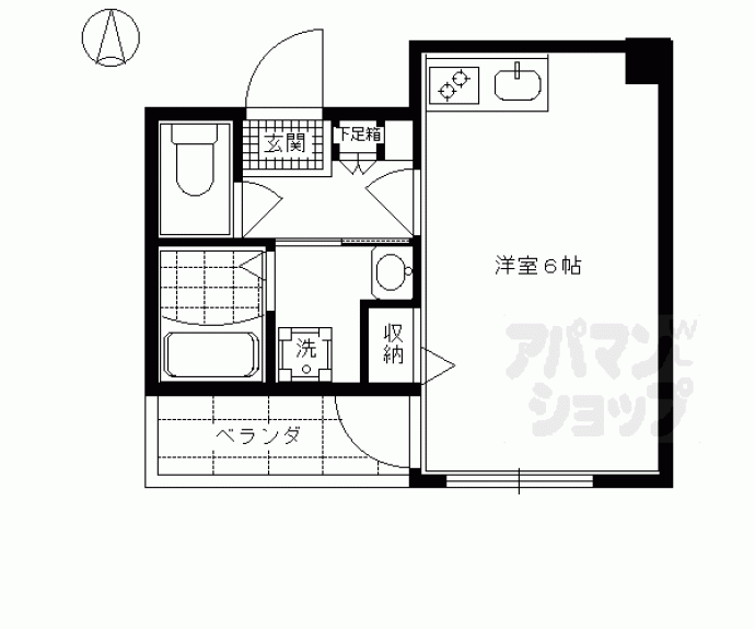 【プレサンス京都二条城前風雅】間取