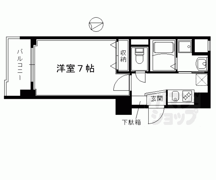 【ラナップスクエア京都鴨川】間取