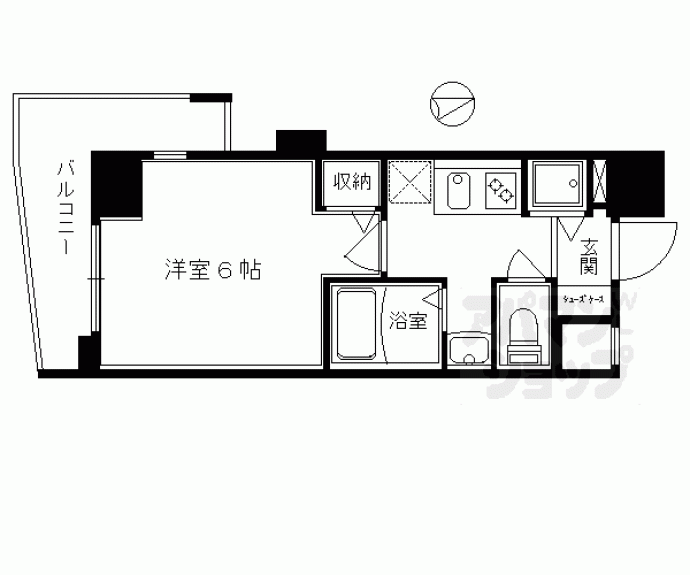 【ラナップスクエア京都鴨川】間取