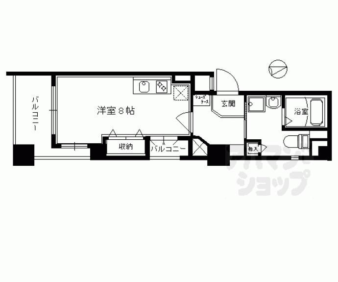 【ラナップスクエア京都鴨川】間取