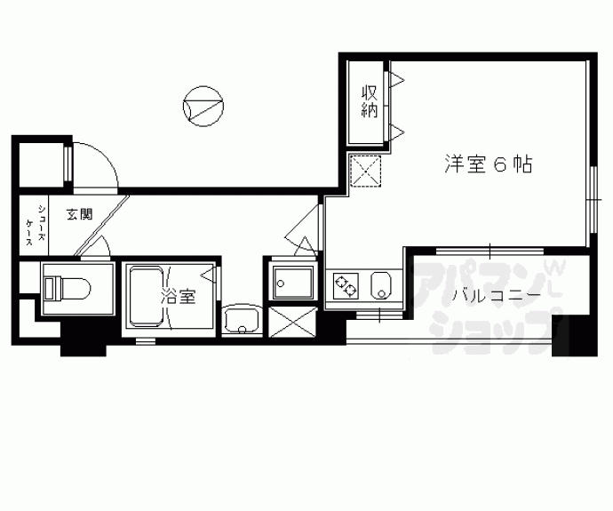 【ラナップスクエア京都鴨川】間取