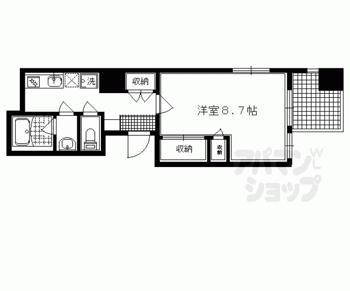 【ＶＥＲＴＩＣＡＬ二条城北】間取