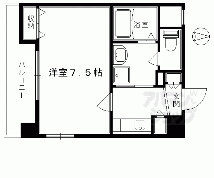 【プレサンス京都三条大橋雅殿】間取