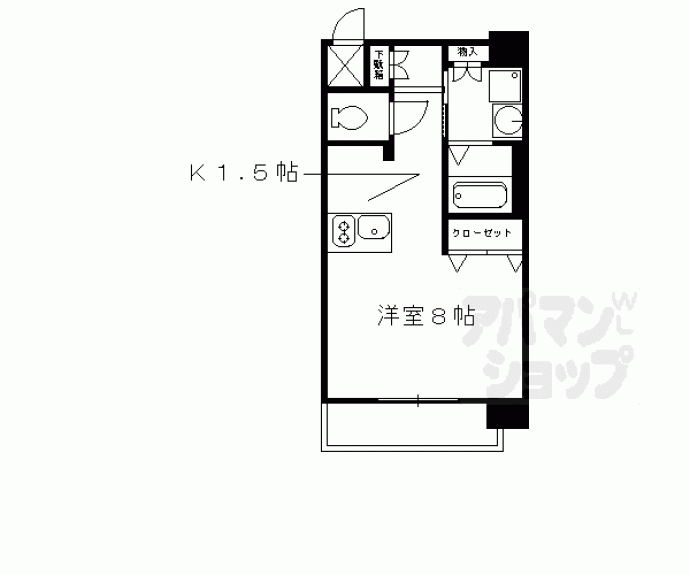 【プレサンス京都三条大橋雅殿】間取