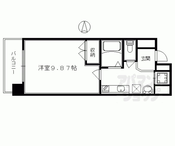 【プロスペクト河原町五条】間取