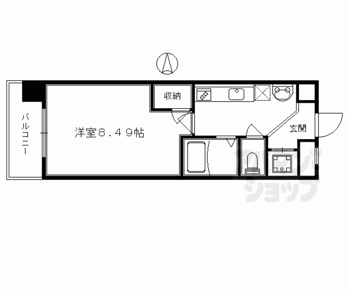 【プロスペクト河原町五条】間取