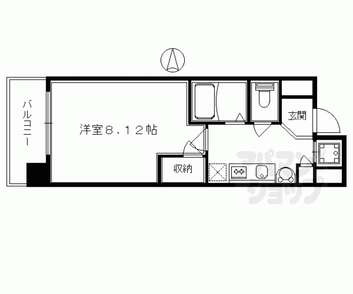 【プロスペクト河原町五条】間取