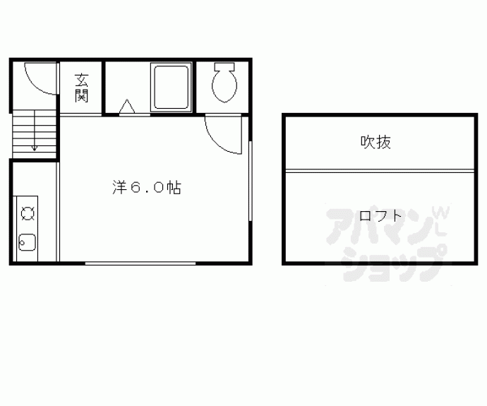 【西洞院貸家】間取