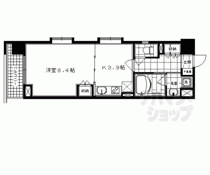 【ベラジオ五条堀川】間取