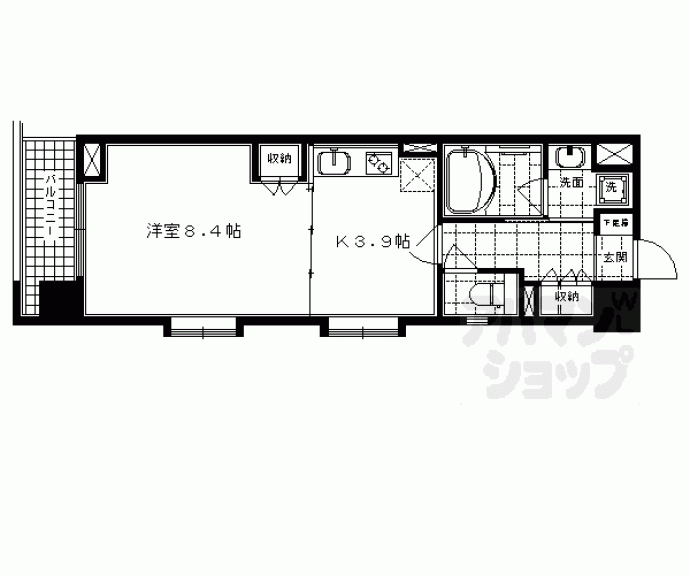 【ベラジオ五条堀川】間取