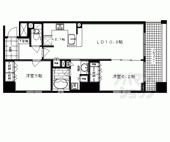 【リーガル京都烏丸御池】間取