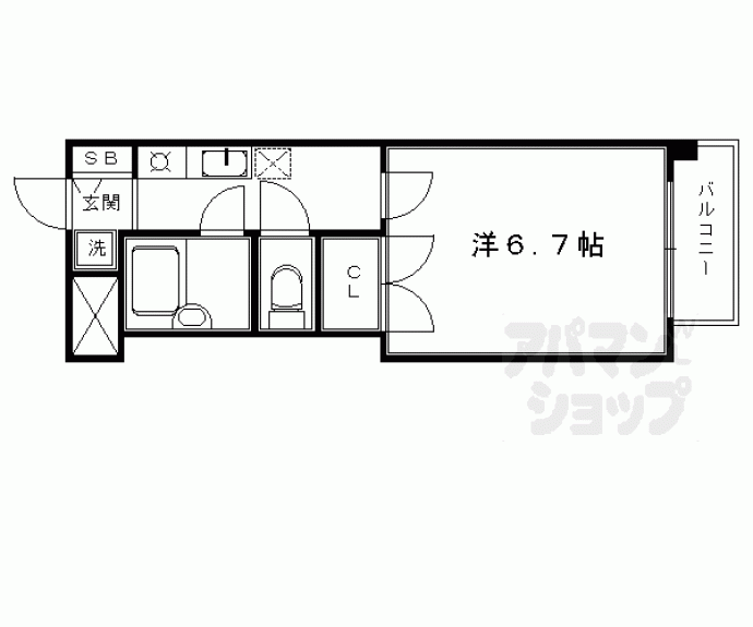 【ハーベストコート二条】間取