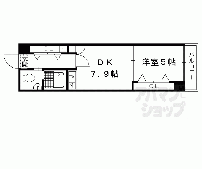 【Ｇ－ｓｔａｇｅ京都油小路】間取