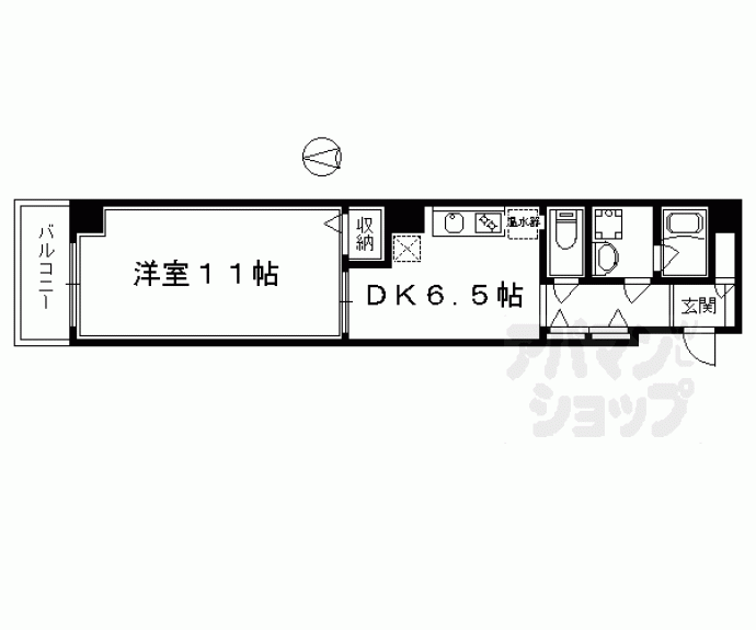 【ＡＭＩ四条烏丸】間取