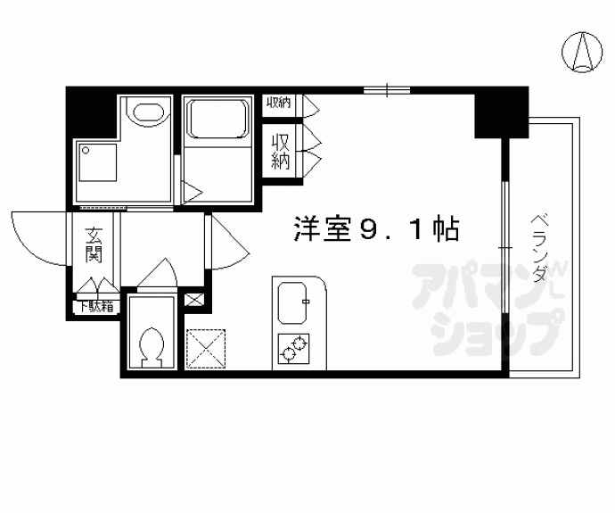 【エスリード烏丸五条駅前】間取